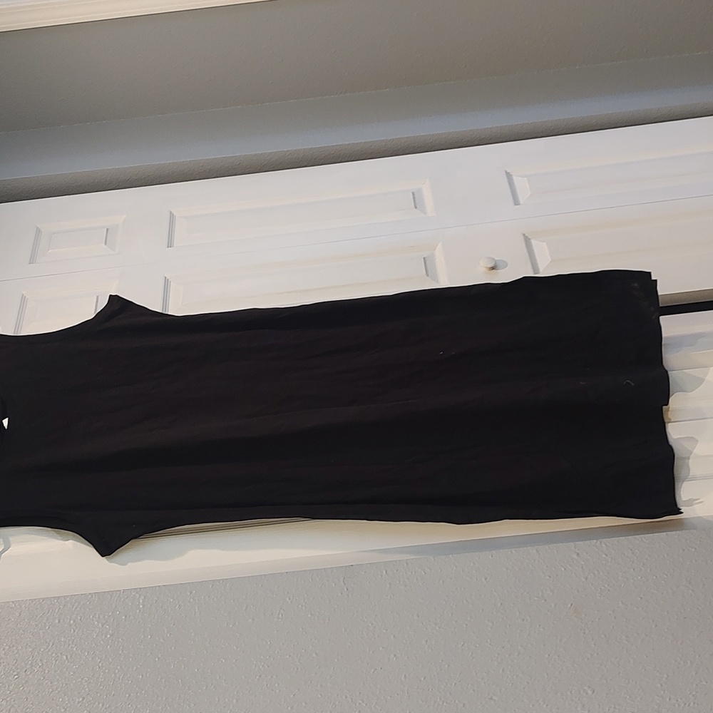 Recreation Long Black Cotton sheath Dress X- large, NWT